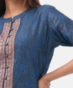 Blue Denim Skirt Top Set - Image 3