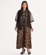 Black Organza Top Bottom Set - Image 2