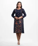 Blue Viscose Straight Kameez - Image 2