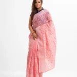 Saree Pink Black