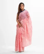 Saree Pink Black