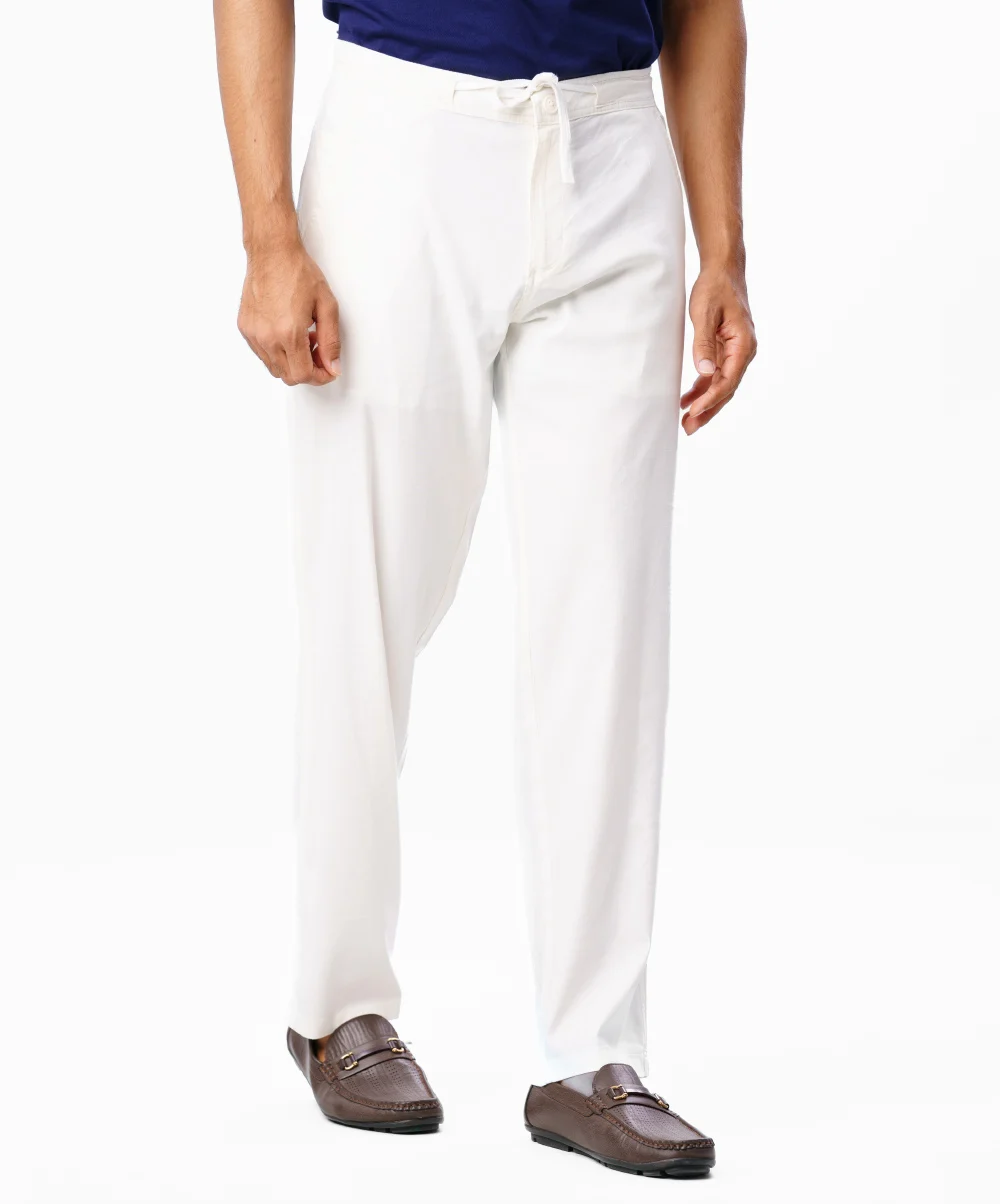518c9866-870f-40ea-9665-1ab38277b35e White Premium Pant Pajamas - Image 1