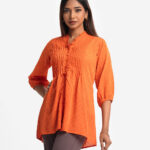 Multi-Color Georgette Short Top