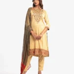 Golden Salwar Kameez