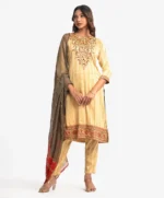 Golden Salwar Kameez