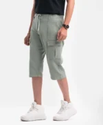 Olive Twill Bermuda Pant - Image 2