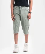 Olive Twill Bermuda Pant