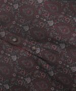 Maroon Jacquard Semi Fitted Panjabi - Image 3