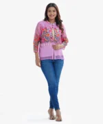 Pink Muslin Silk Koti - Image 4