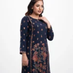 Blue Viscose Straight Kameez