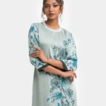 Sea Green Georgette Straight Kameez